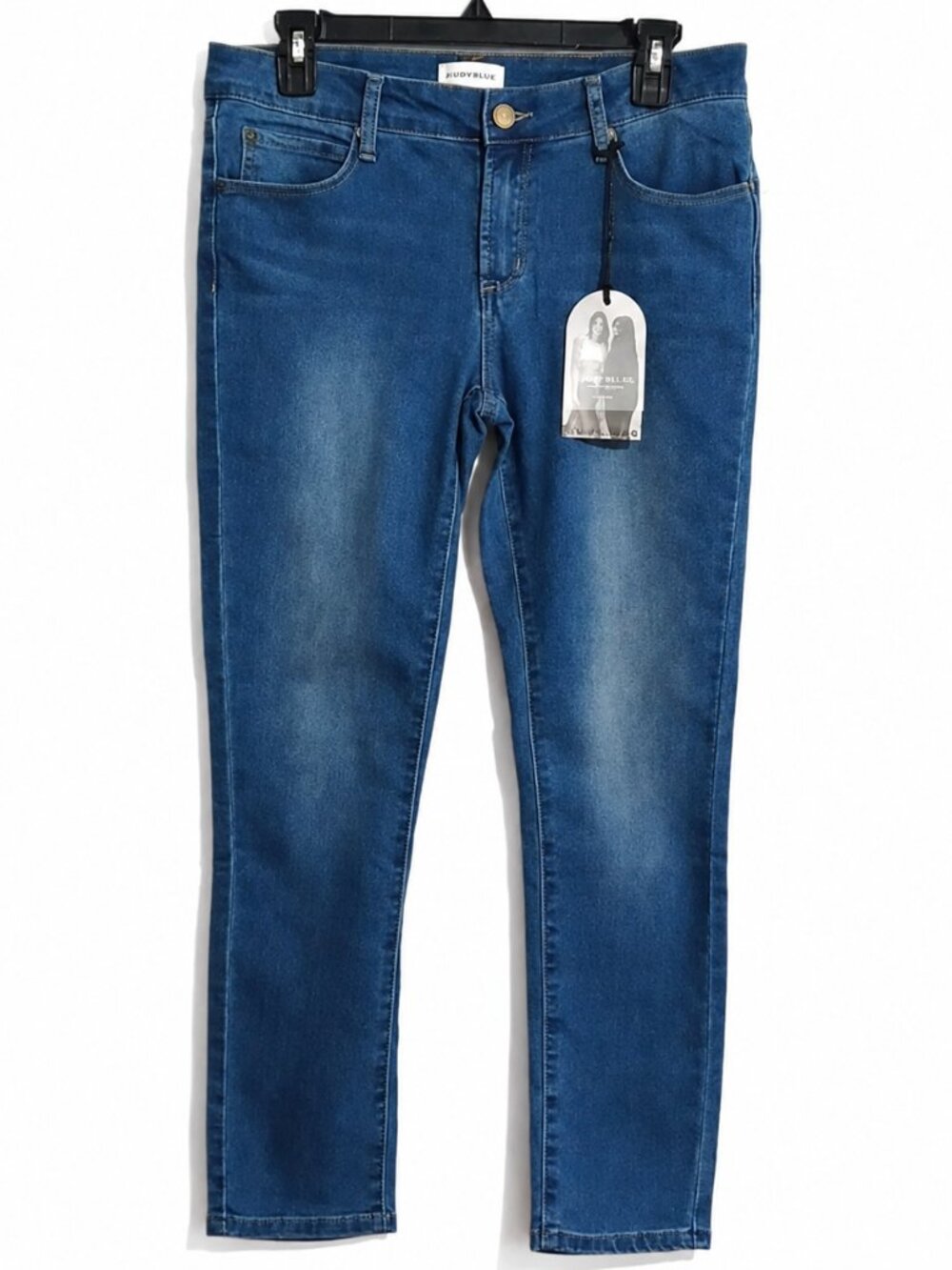 Size 9 faded blue jeans. Mid Rise Crop denim pants Basic Casual Campus Everyday